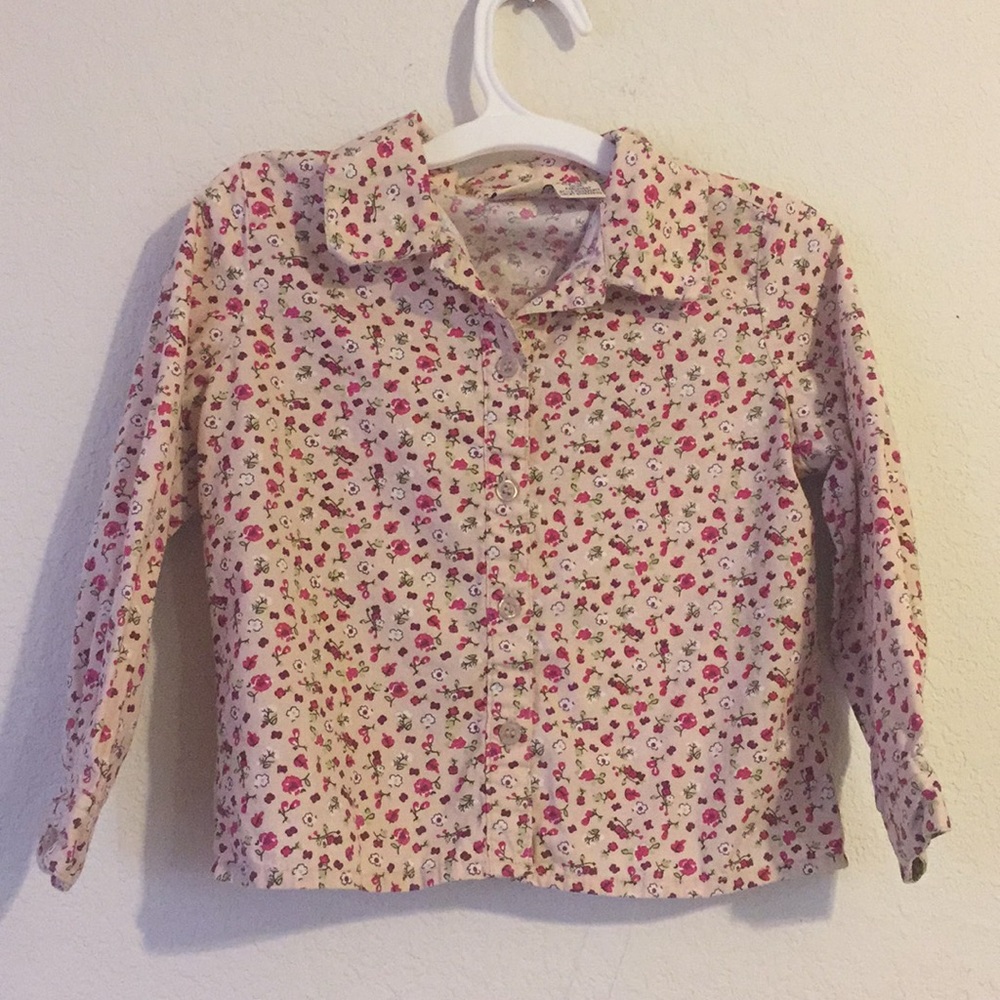 🐸Toddler girls button up shirt🐸